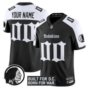 Washington Redskins ‘Gothic Capital Edition’ Vapor Limited Custom Jersey V2 – All Stitched