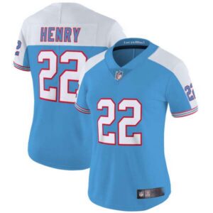 Women’s Titans Throwback Limited Vapor Jersey – All Stitched