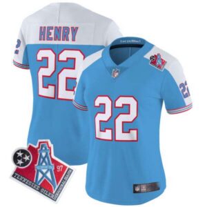 Women’s Titans 1997 Throwback Limited Vapor Jersey – All Stitched