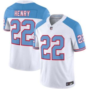 Titans Throwback White Alternate Limited Vapor Jersey – All Stitched