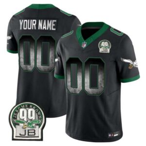 Eagles Arch Smoke Kelly Green Vapor Custom Jersey – All Stitched