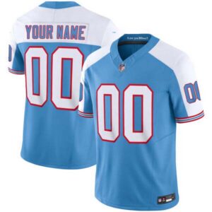 Titans Throwback Limited Vapor Custom Jersey – All Stitched