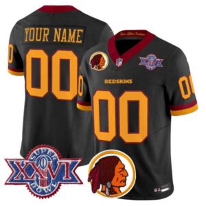 Washington Redskins Throwback 1992 Super Bowl XXVI Patch Vapor Limited Custom Jersey V2 – All Stitched