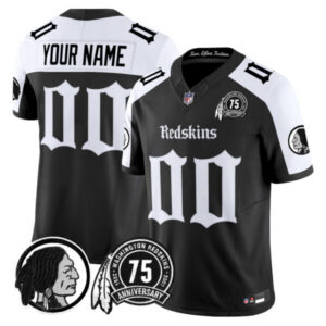 Washington Redskins ‘Gothic Capital Edition’ Vapor Limited Custom Jersey – All Stitched