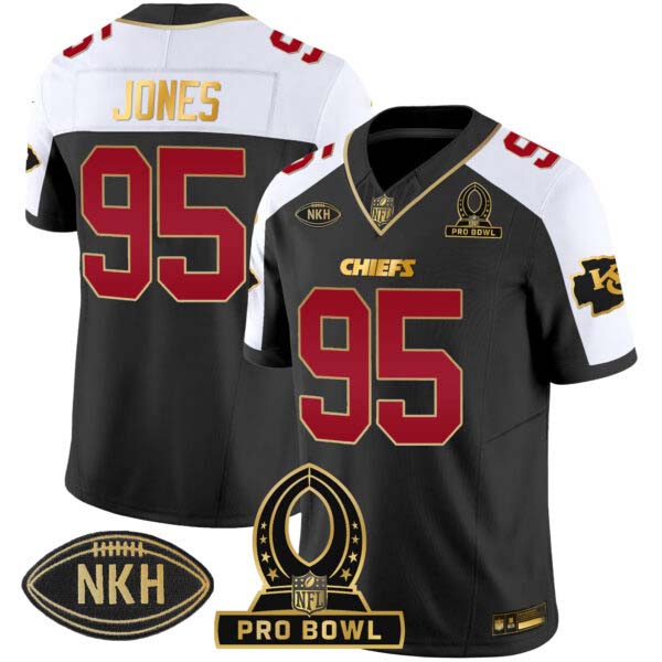 Men’s Chiefs 2024 Pro Bowl Patch Vapor Jersey – All Stitched