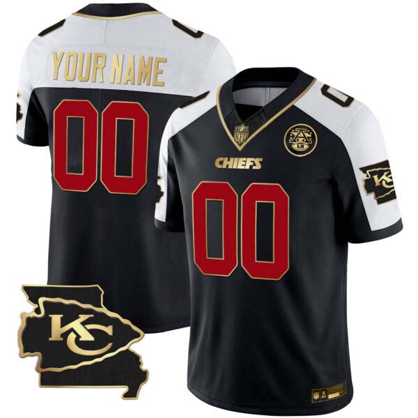 Chiefs Missouri Patch Vapor Limited Custom Jersey – All Stitched