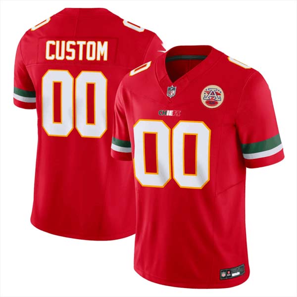 Kansas City Chiefs Mexico Edition Vapor Limited Custom Jersey – All Stitched