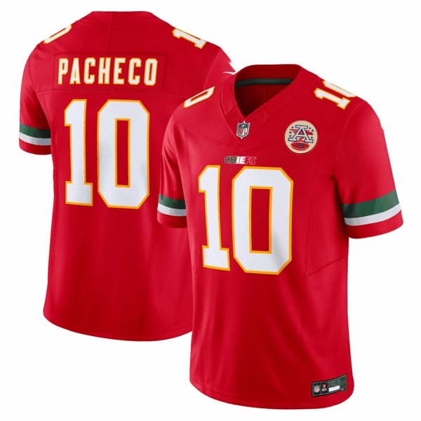 Men’s Kansas City Chiefs Mexico Edition Vapor Limited Jersey – All Stitched