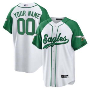 Eagles Kelly Green Baseball Custom Jersey V2 – All Stitched