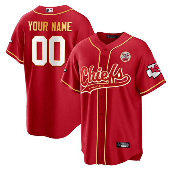 Kansas City Chiefs Cool Base Custom Jersey – All Stitched