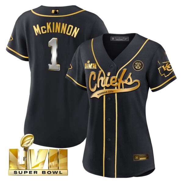 Women’s Chiefs Super Bowl LVII BaseBall Jersey – All Stitched