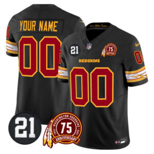 Washington Redskins 75th & Sean Taylor Patch Vapor Limited Custom Jersey V2 – All Stitched