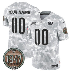 Commanders 2024 Salute to Service Establishment Year Patch Vapor Limited Custom Jersey – All Stitched
