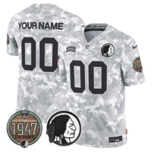 Washington Redskins 2024 Salute to Service Establishment Year Patch Vapor Limited Custom Jersey – All Stitched