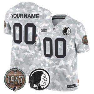Washington Redskins 2024 Salute to Service Establishment Year Patch Vapor Limited Custom Jersey – All Stitche