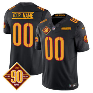Washington Commanders 90th Anniversary Vapor Limited Custom Jersey V4 – All Stitched