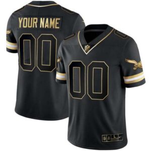 Eagles Gold & Kelly Vapor Throwback Jersey – All Stitched