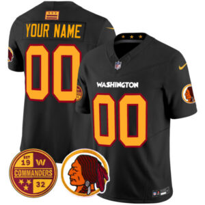 Washington Half Redskins & Commanders Vapor Limited Custom Jersey – All Stitched
