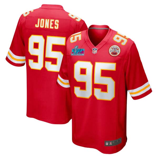 Chiefs Super Bowl LVII Patch Game Jersey Red – All Stitched