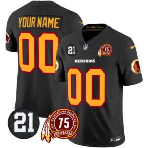 Washington Redskins 75th & Sean Taylor Patch Vapor Limited Custom Jersey – All Stitched