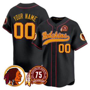 Washington Redskins Throwback Vapor Baseball Custom Jersey – All Stitched