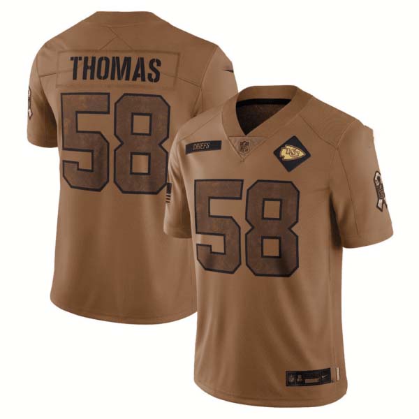 Kansas City Chiefs 2023 Salute To Service Limited Jersey – Brown