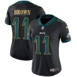 Women’s Eagles Gold Trim Vapor Player Jersey – All Stitched