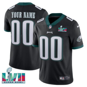 Eagles Super Bowl Custom Patch Vapor Jersey – All Stitched