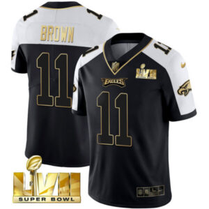 Youth’s Eagles Super Bowl Vapor Gold Jersey – All Stitched