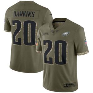 Eagles 2022 Salute To Service Retired Player Limited – Olive – All Stitched