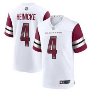 Taylor Heinicke Washington Commanders White Game Jersey – All Stitched