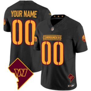 Washington Commanders Washington DC Map Patch Custom Jersey – All Stitched