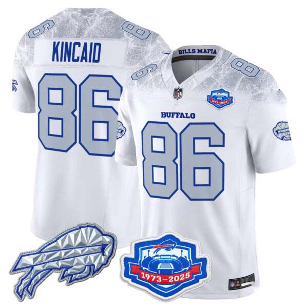 Men’s Buffalo Bills 2025 “Rivalries” Vapor Limited Jersey – Farewell Season Patch – All Stitched