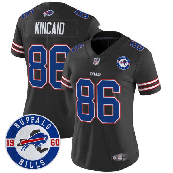 Women’s Buffalo Bills 2024 Vapor Limited Jersey – Est. 1960 Patch – All Stitched