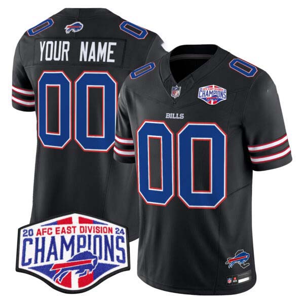 Bills 2024 AFC East Division Champions Vapor Limited Custom Jersey – All Stitched