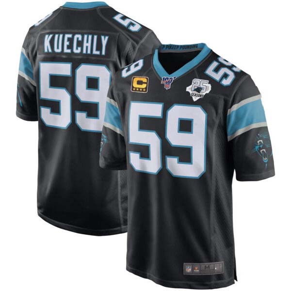 Luke Kuechly Carolina Panthers Black Jersey – All Stitched