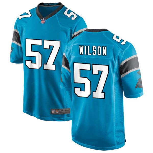 Damien Wilson Carolina Panthers Blue Jersey – All Stitched