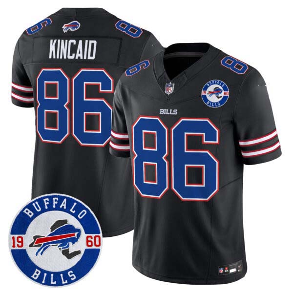 Men’s Buffalo Bills 2024 Vapor Limited Jersey – Est. 1960 Patch – All Stitched