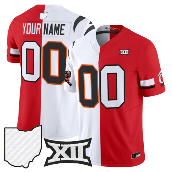 Browns & Bengals x College Football’ Split Vapor Limited Custom Jersey – All Stitched