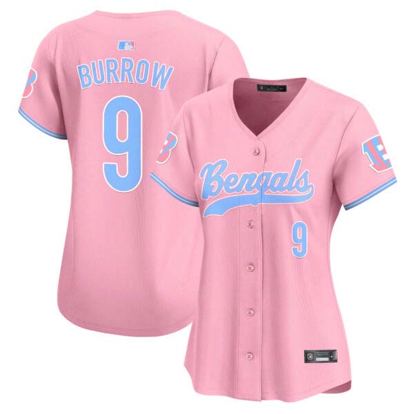 Women’s Bengals Bubblegum Pink Vapor Premier Limited Jersey – All Stitched