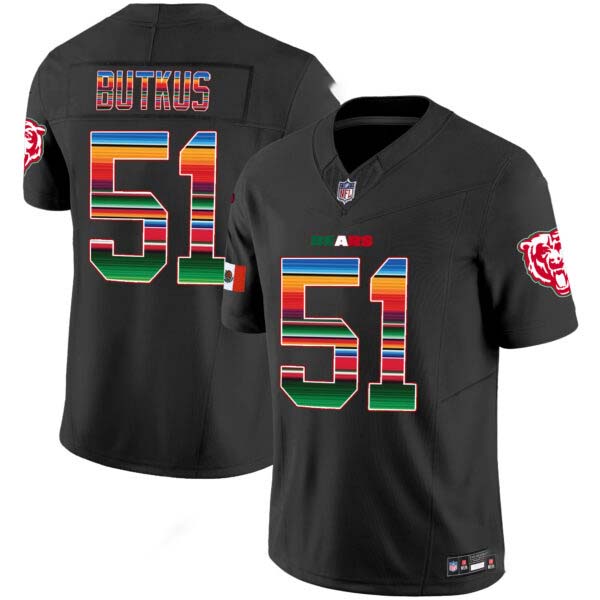 Dick Butkus Bears Mexico Vapor Jersey – All Stitched