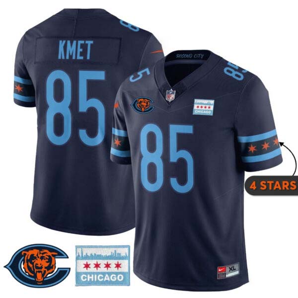 Men’s Chicago Bears City Edition Jersey – Chicago Flag – All Stitched