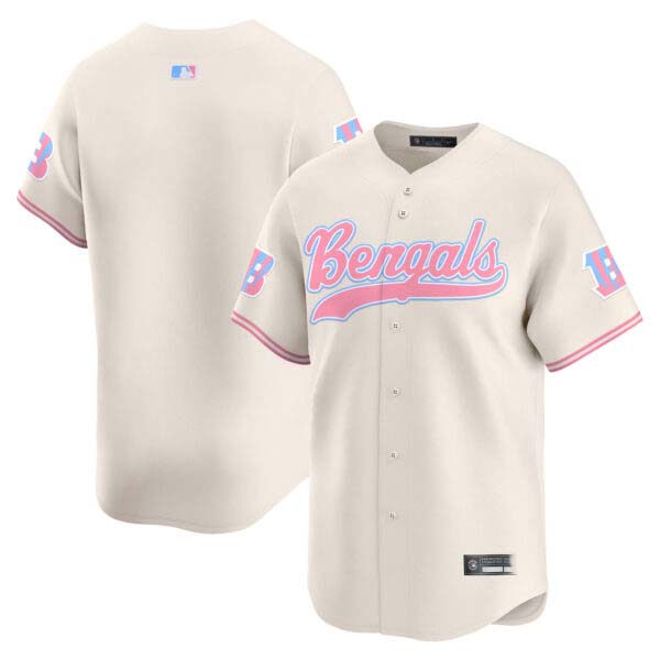 Unisex Bengals Bubblegum Pink Vapor Premier Limited Jersey – All Stitched