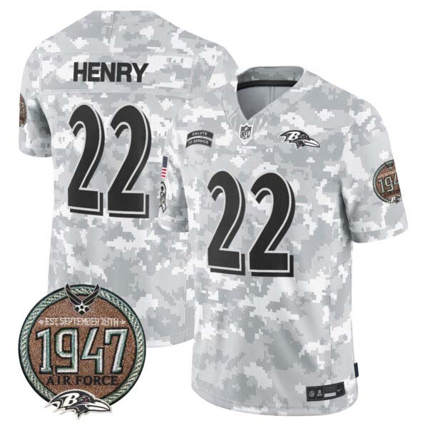 Men’s Ravens 2024 Salute to Service Establishment Year Patch Vapor Limited Jersey – All Stitched