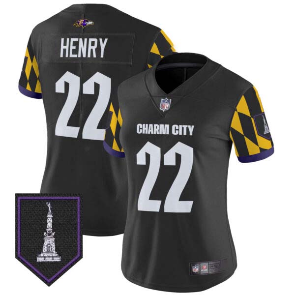 Women’s Ravens City Edition Patch Vapor Limited Jersey – All Stitched