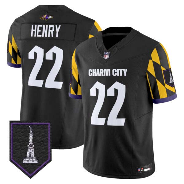 Men’s Ravens City Edition Patch Vapor Limited Jersey – All Stitched