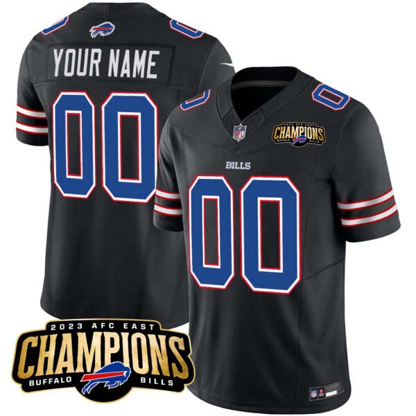 Bills 2023 AFC East Champions Patch Vapor Custom Jersey – All Stitched