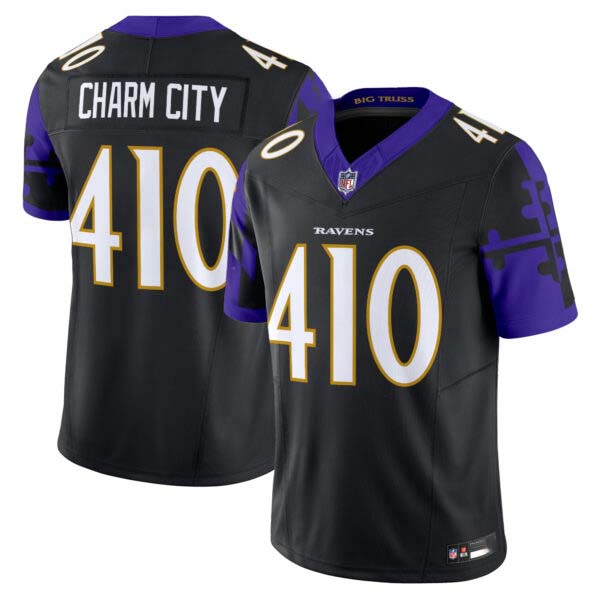 Men’s Ravens Maryland Flag Vapor Limited Jersey – All Stitched
