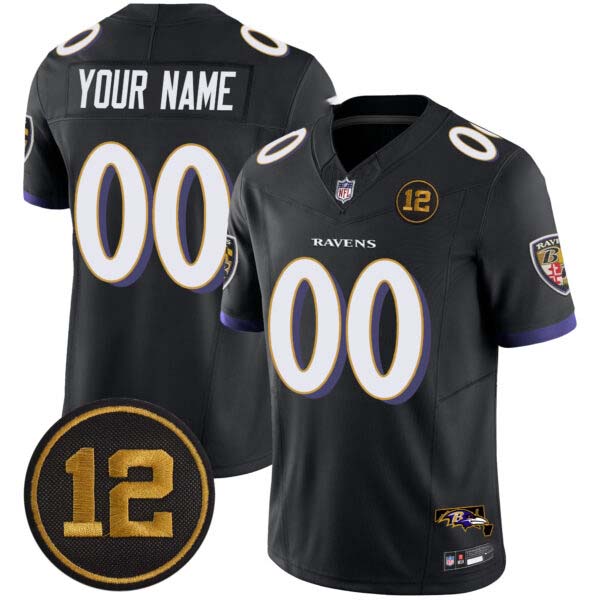 Ravens Jacoby Jones Patch Vapor Limited Custom Jersey – All Stitched