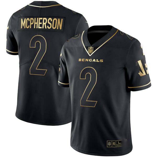 Women’s Cincinnati Bengals White Gold & Black Gold Jersey – All Stitched